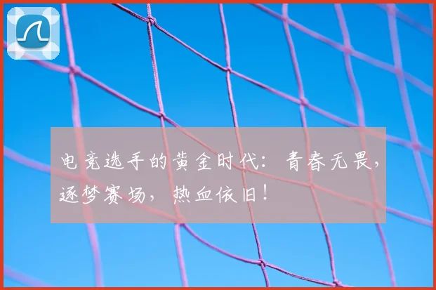 电竞选手的黄金时代:青春无畏,逐梦赛场,热血依旧!